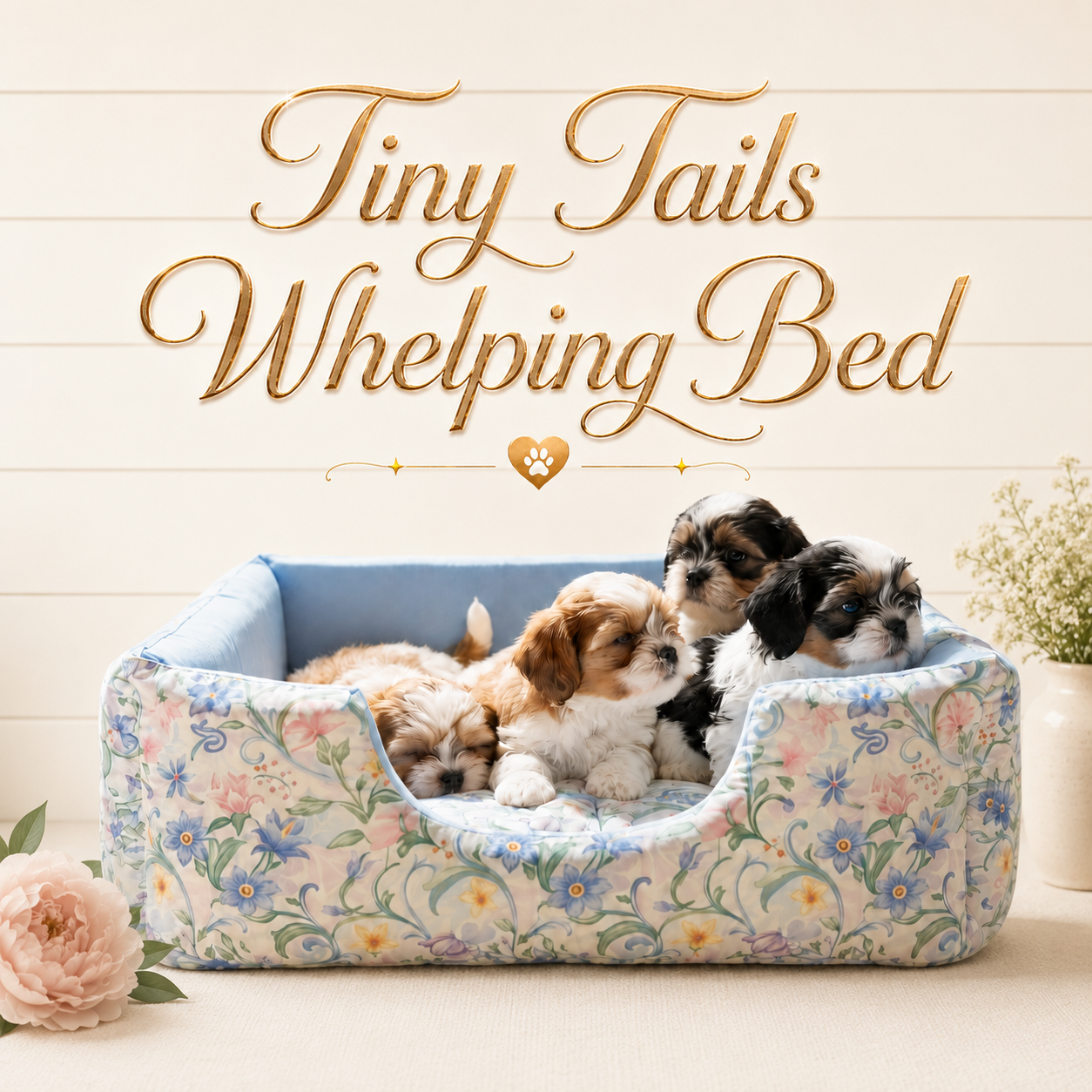 Tiny Tails Whelping Bed (Small Breed)